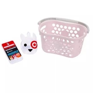 NWT PINK TARGET TOY SHOPPING BASKET